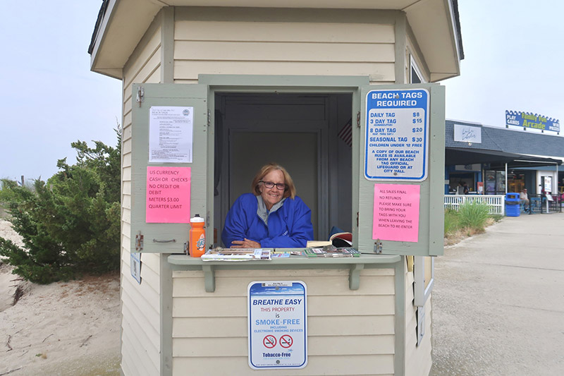 Cape May beach tag kiosk